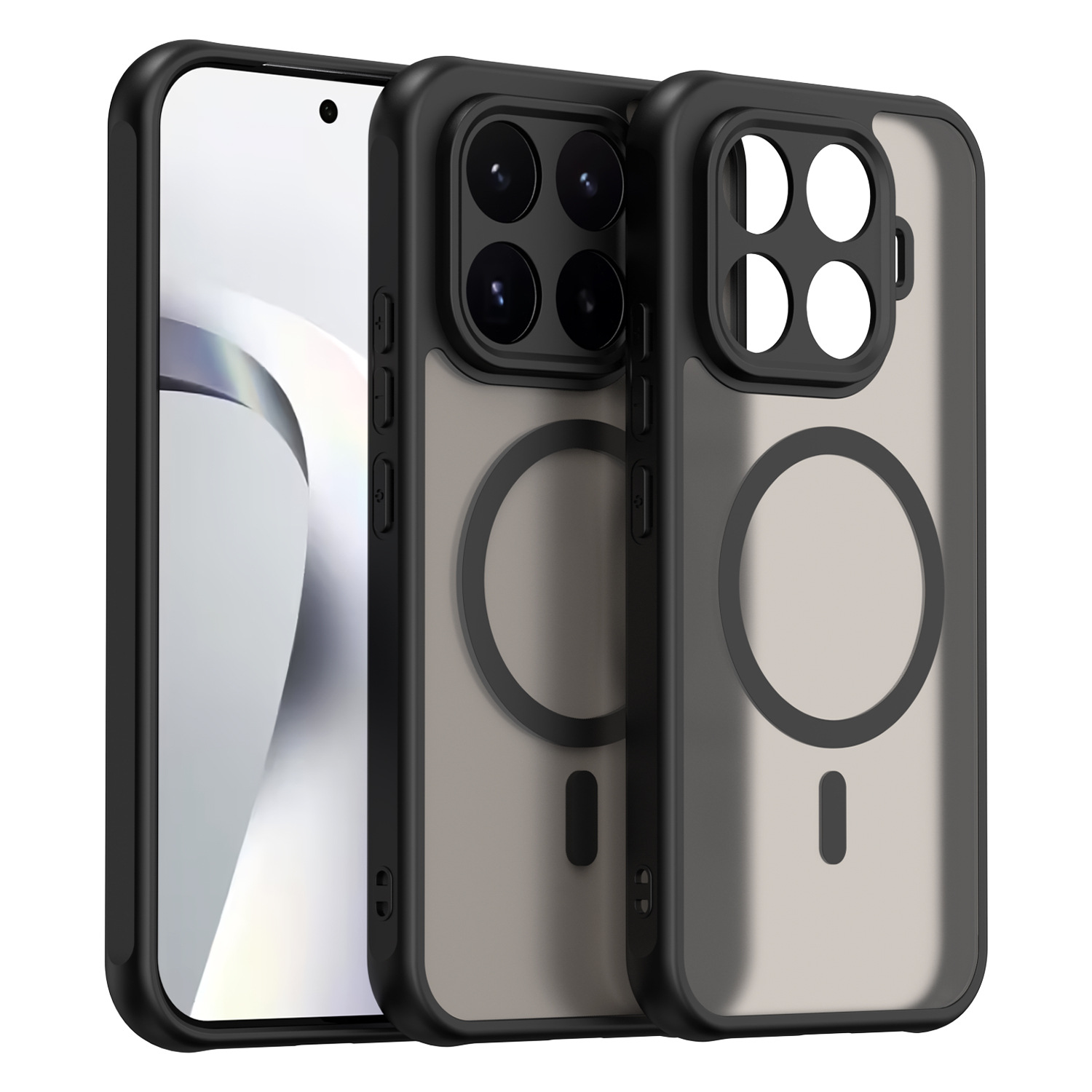 Compatible with Xiaomi 17T and Mi17T Pro protective cases, thickened full-coverage cases, FanDun PC+TPU frosted magnetic closure.
