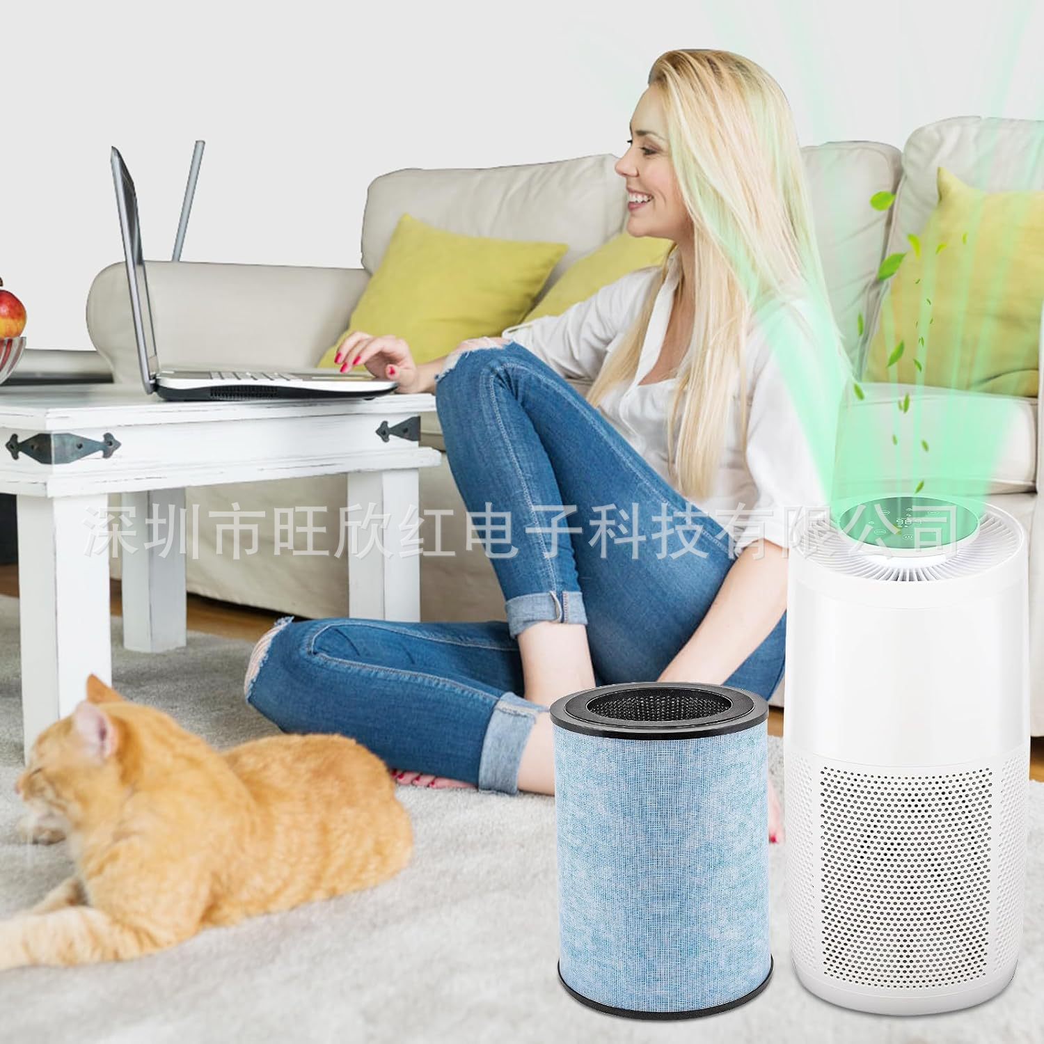 Cross-border application: Instant AP300 air purifier accessories filter H12 activated carbon filter core filter screen