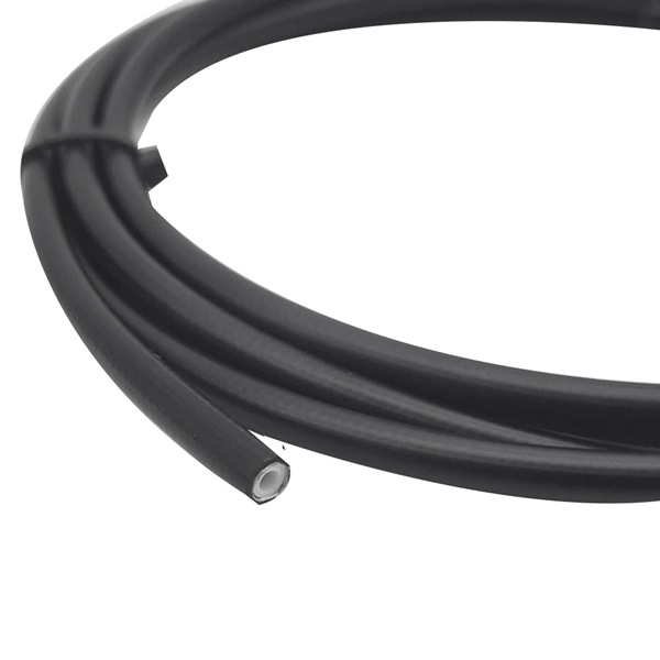 A set of black braided yarn + nylon DIY repair and modification hoses suitable for Magura MT2