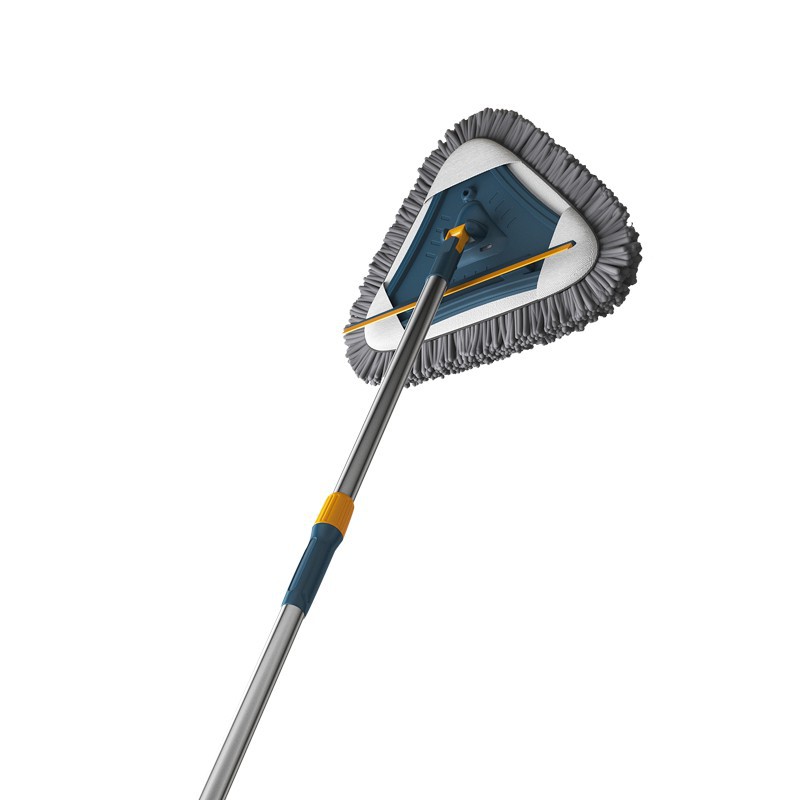 Foreign trade five-in-one triangular mop, household retractable mop, tile ceiling and wall cleaning, large lazy mop