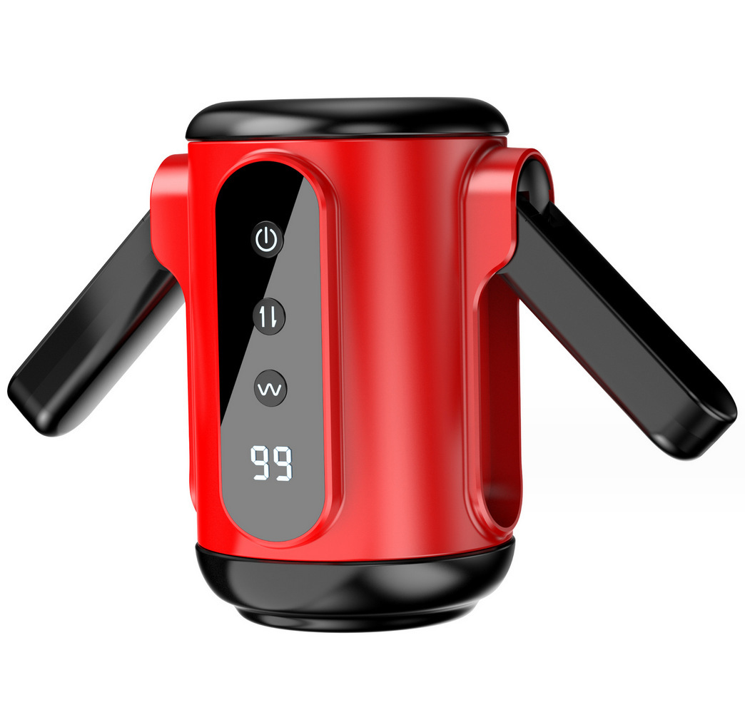 Double-handed telescopic vibrating masturbator for men, a vibrating training device for adult sex toys.