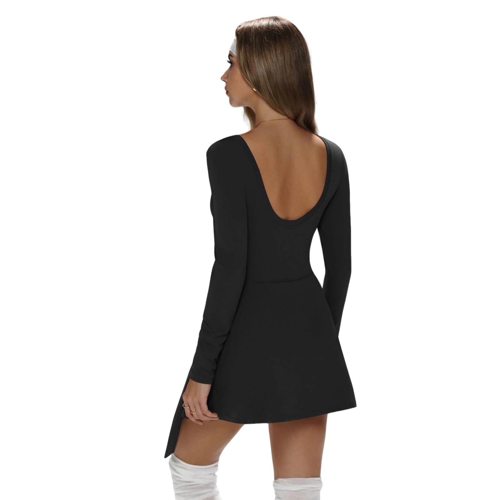 New sporty jumpsuit shorts, quick-drying, feather tennis casual style, backless, fitness, yoga wear, slimming, and anti-exposure.