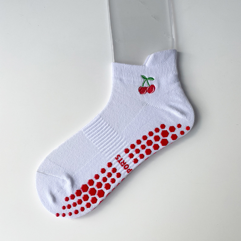 Pilates Yoga Socks Women's Summer Thin Fitness Short Socks Till Non-slip Heel Adult Sports Floor Socks
