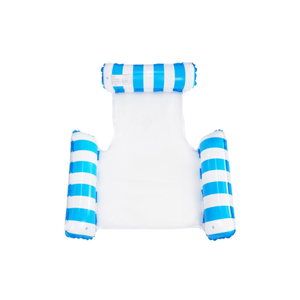 Outdoor inflatable floating water hammock, single foldable swimming mattress, floating device.