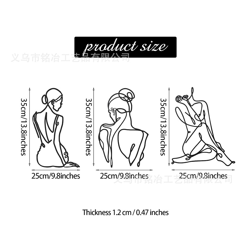Amazon's best-selling wrought iron wall decoration for women, linear metal wall hanging for home living room, art scissors.