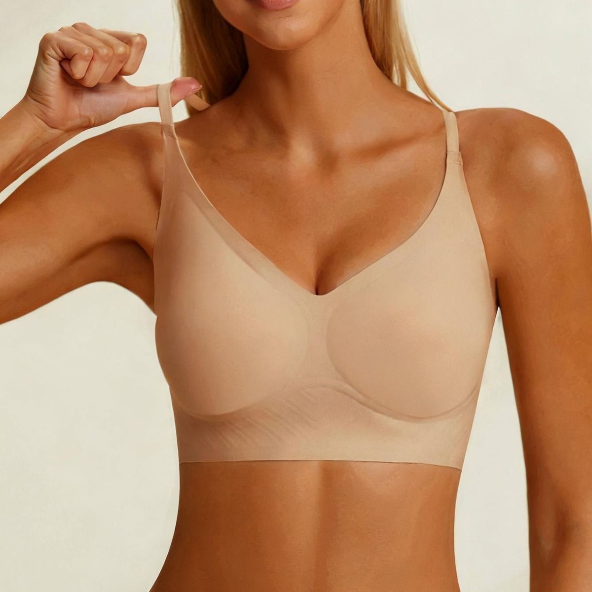 Cross-border best-selling European and American seamless backless bra, U-shaped backless bra for small breasts, push-up bra with breast pads, can be worn as outerwear