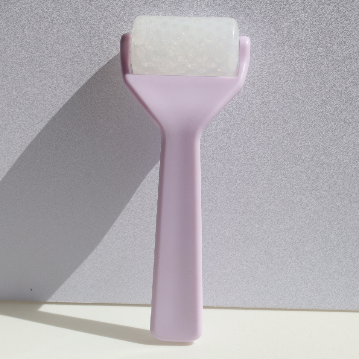 PE translucent gel ice roller, facial beauty device, facial massage ice roller