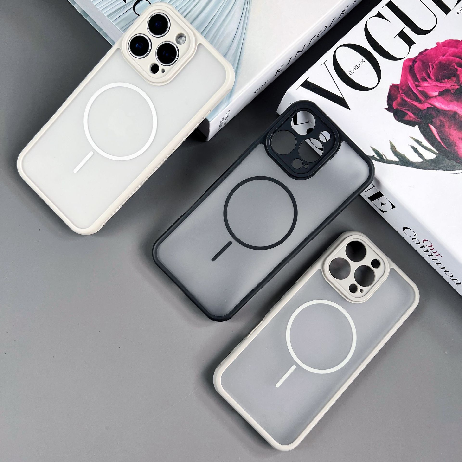 Compatible with iPhone 17 Pro Max, skin-feel heat dissipation, Apple 16 2-in-1 magnetic new protective case
