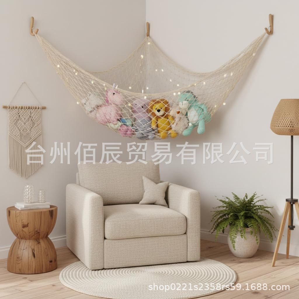 Wholesale of cross-border Mediterranean cotton rope decorative fishing nets, photo wall background pendants, and marine decorative fishing nets.