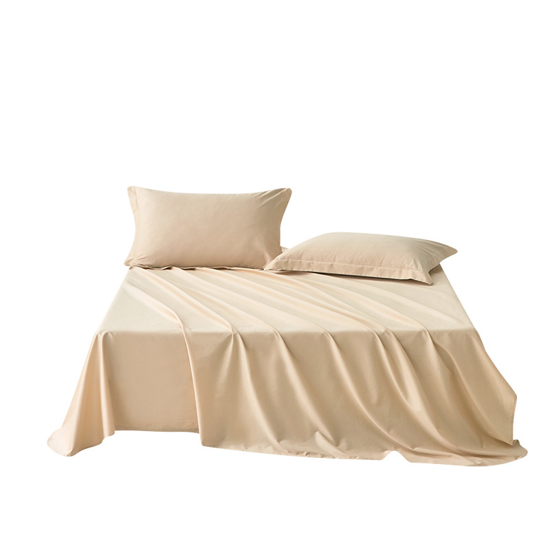 100% Cotton Class A Mother &amp; Baby Grade 100S Satin Single Bed Sheet, Xinjiang Long Staple Cotton, Pure Cotton Quilt Sheet, Mattress, Solid Color Bedding