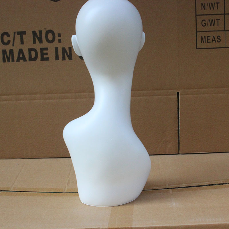 Female mannequin head model, wig, hat, scarf, mask, mannequin head model prop, mannequin head model