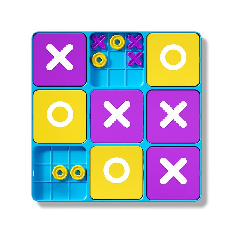 New cross-border XO tic-tac-toe board game for early childhood education, logic training, and brain-teasing toys.