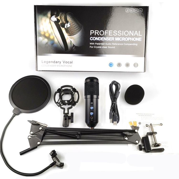 Cross-border sourcing USB condenser microphones for computer live streaming, gaming, esports, chat recording, reverb, and monitoring.