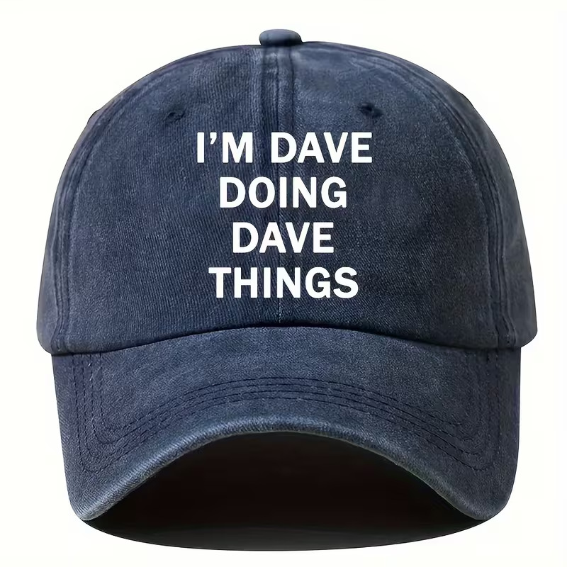 Baseball cap, dropshipping available. DIY distressed washed and printed baseball cap for men, soft top, pure cotton, outdoor sunshade.