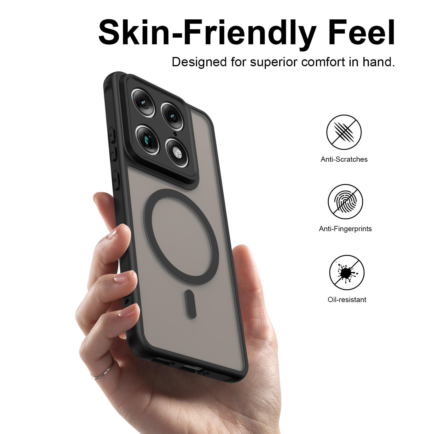 Compatible with Moto Signature Protective Case Edge70 Ultra Phone Case 70proPC+TPU Frosted Magnetic
