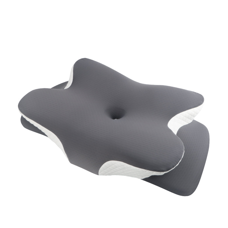 Amazon's best-selling memory foam pillow, breathable and cervical vertebrae-protecting special-shaped pillow, zero-pressure slow-rebound butterfly-shaped memory pillow