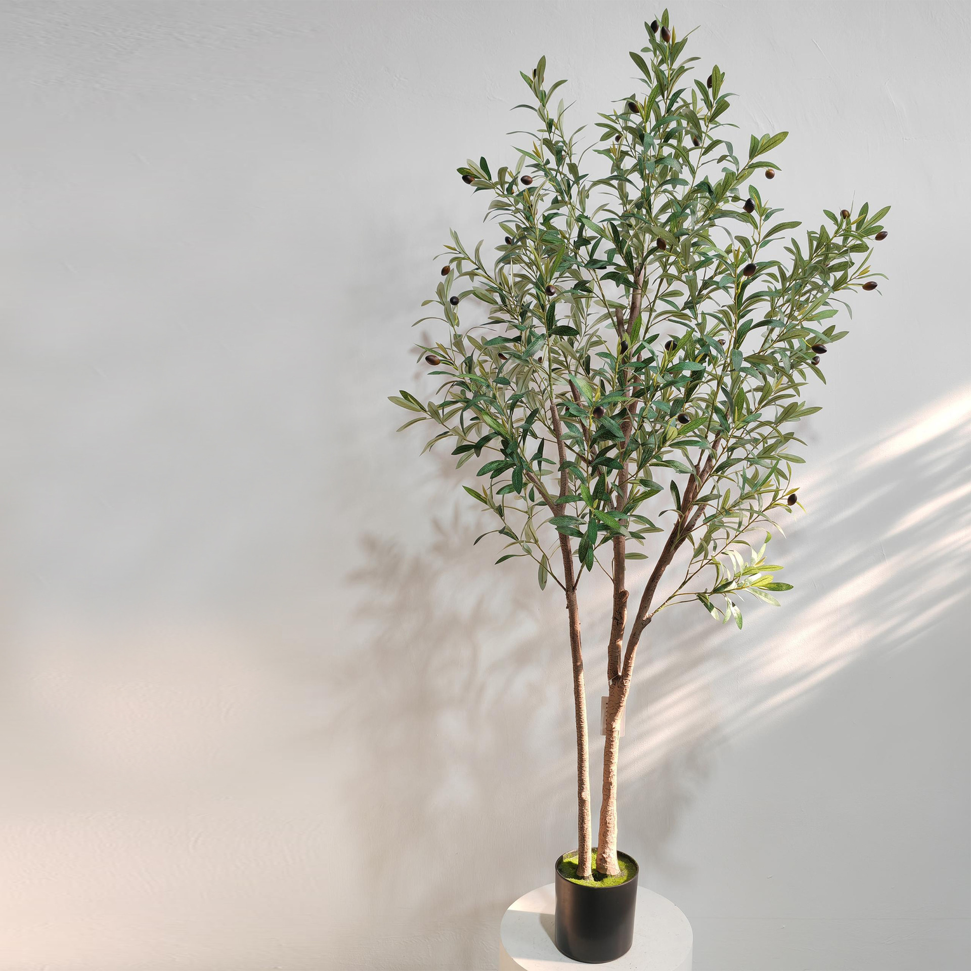 Amazon artificial green plant floor-standing potted plant decoration, indoor olive tree, popular store decoration combination, olive artificial tree