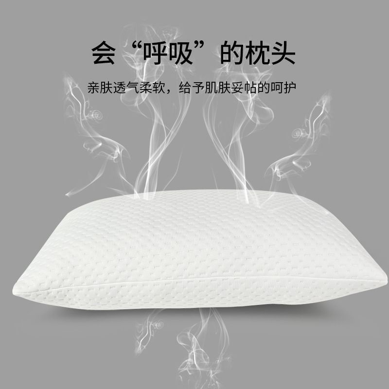 Luxury crushed memory foam pillow for hotel beds, comfortable and soft for sleep, and a neck support pillow for dormitories.