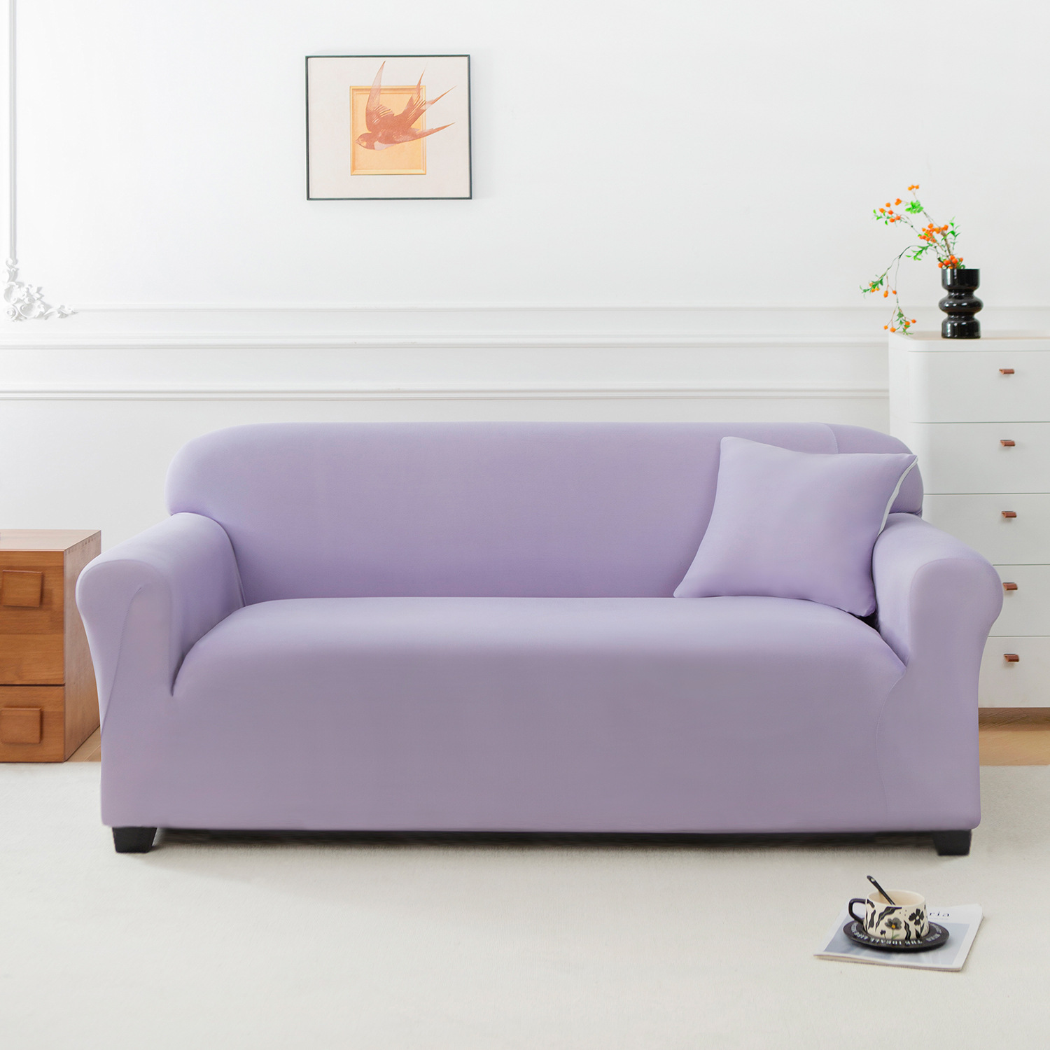 Cross-border anti-slip sofa cushion, sofa cover, simple solid color elastic cover, modern and simple sofa towel