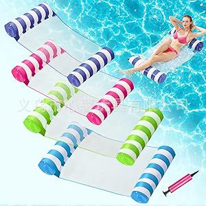 Cross-border water hammock, adult inflatable floating bed, inflatable recliner, water floating liner, two-tube hammock, Amazon bestseller.