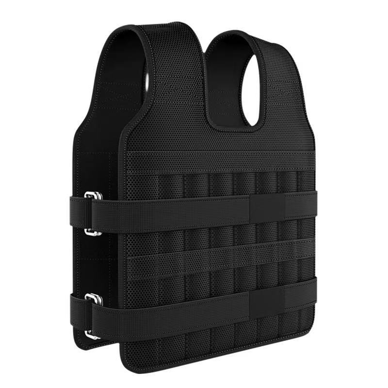 Breathable, invisible weighted vest with adjustable steel plates, student running training equipment, adjustable.