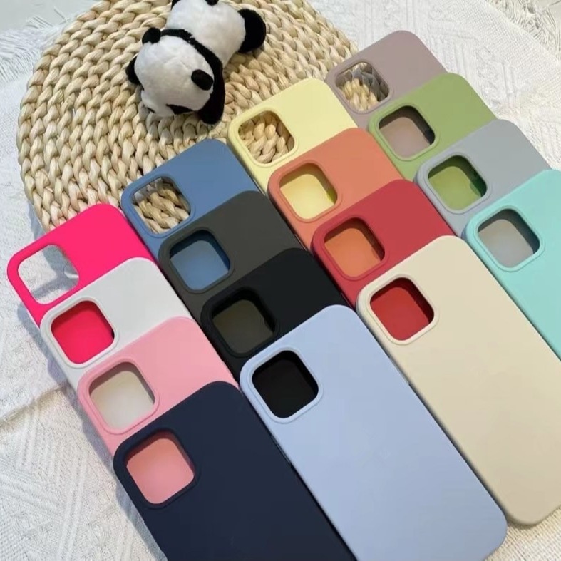 Suitable for Apple iPhone 14, 17, 15, and 16, this liquid silicone phone case offers full coverage and eye protection. Wholesale available.