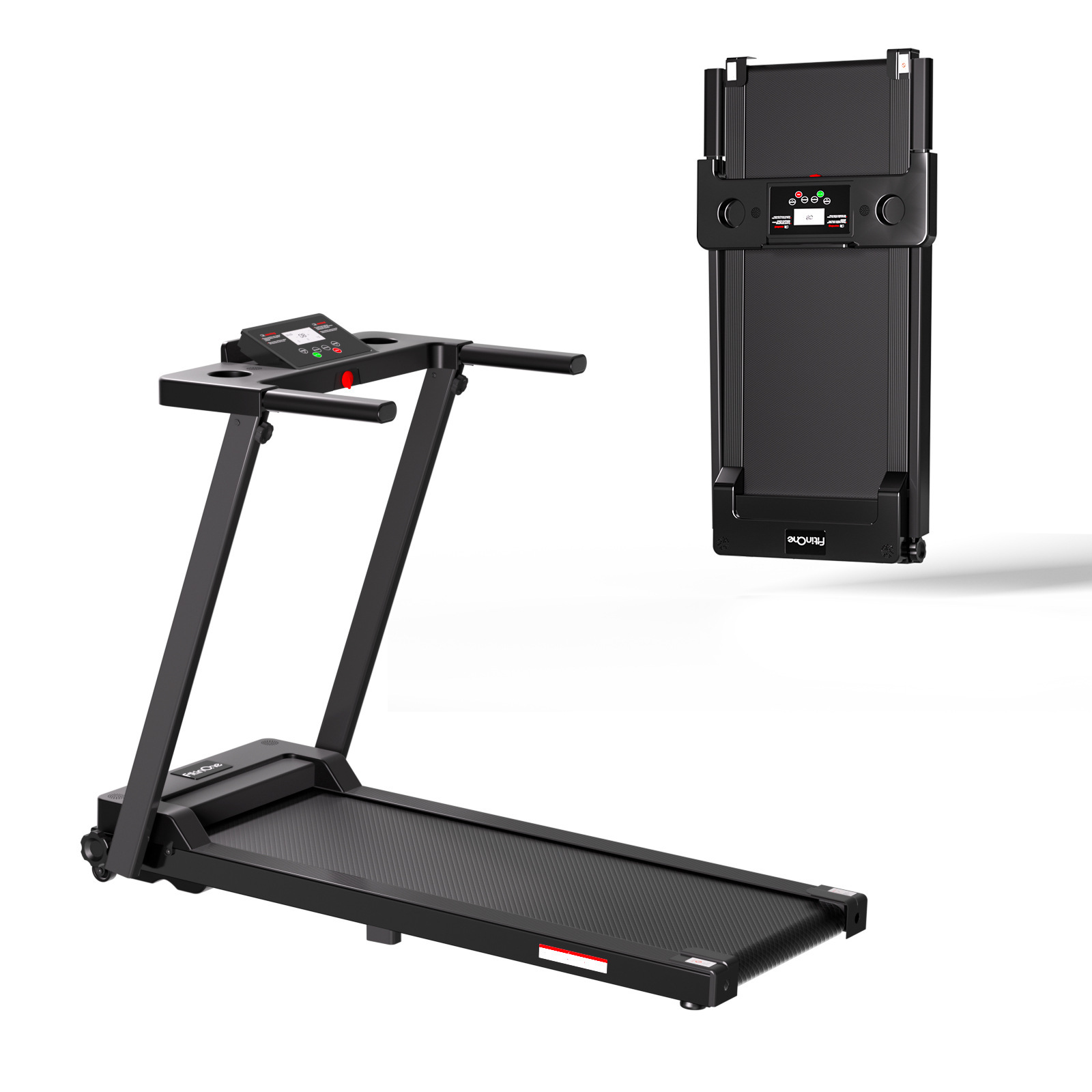 Cross-border flat treadmill, home small mini folding silent electric indoor simple walking machine, fitness equipment