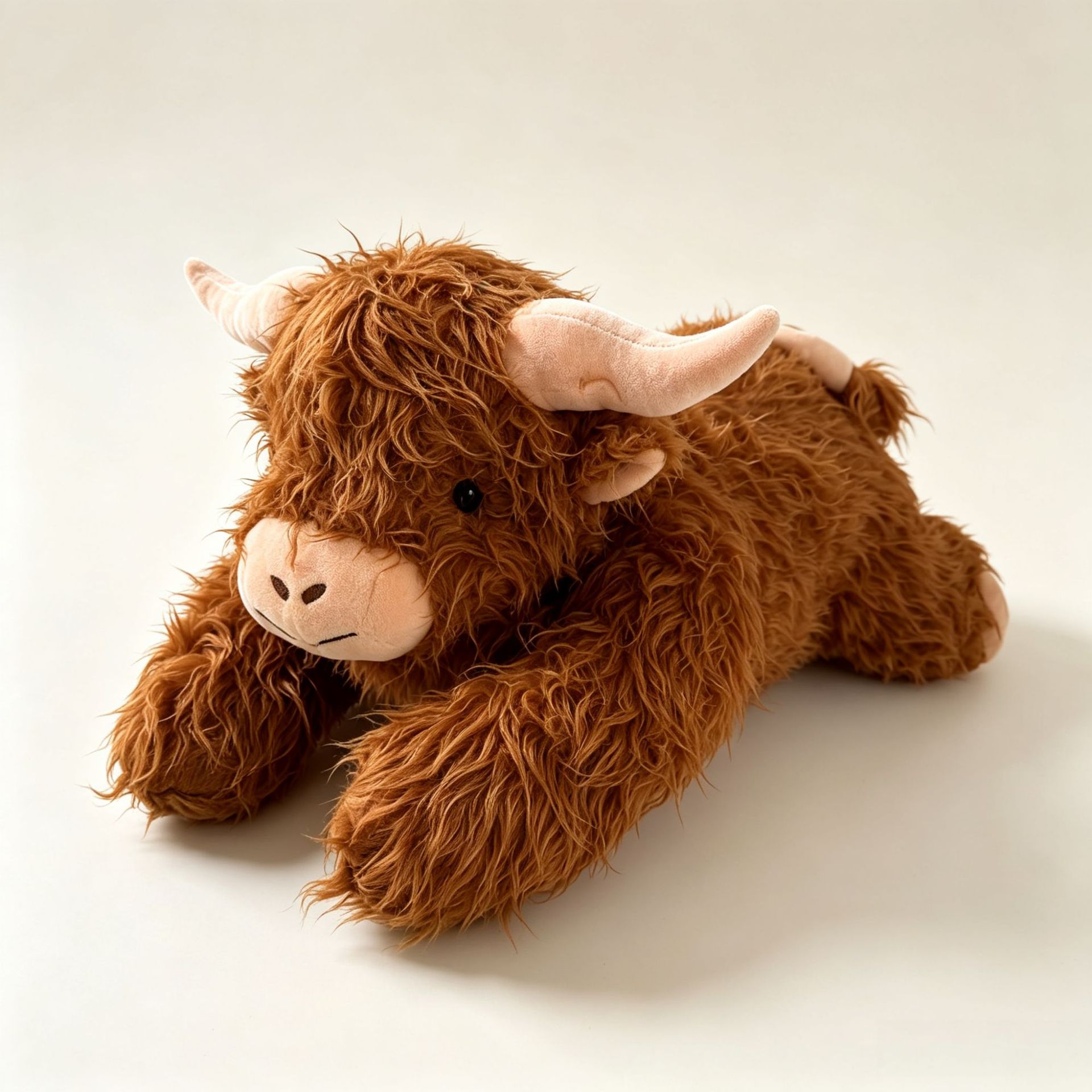 Cross-border sitting Highland Cow Plush Scottish highland cow doll long-haired Cow Plush toy wholesale