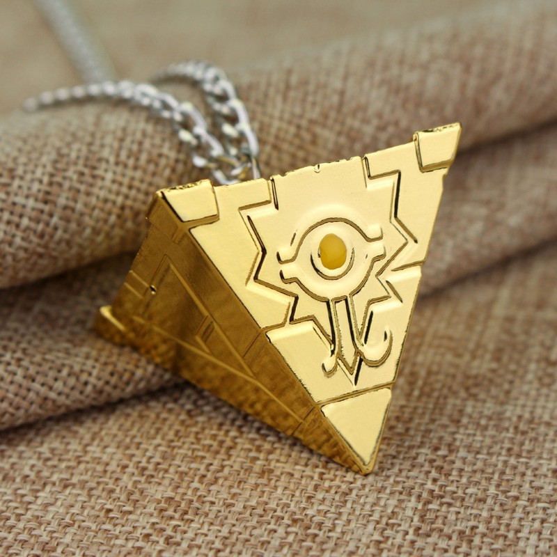 Game accessories, Yu-Gi-Oh! 70000-Year Wisdom Wheel Millennium Pyramid Keychain Necklace Pendant