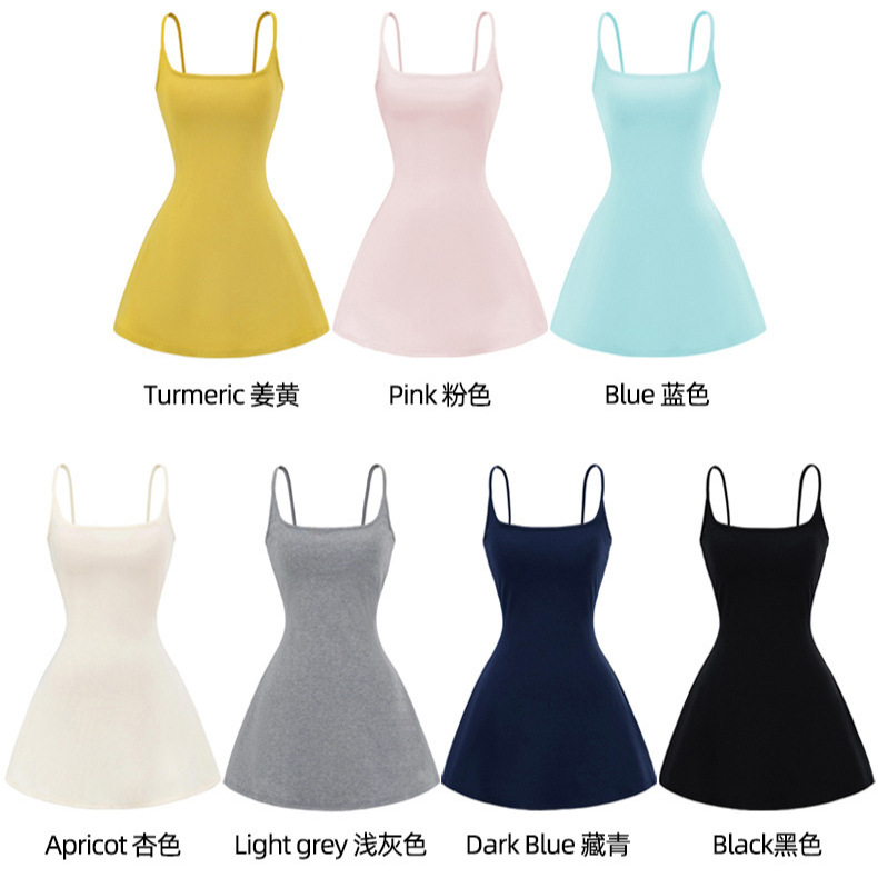 Multi-color, strapless and thin halter dress for women's summer 2025 new A-line short skirt, high-end and elegant cinched waist dress