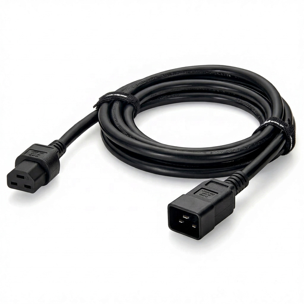 SYONG Power Extension Cable C14/C13 Interface Suitable for Printers, Computers, SVT, Black