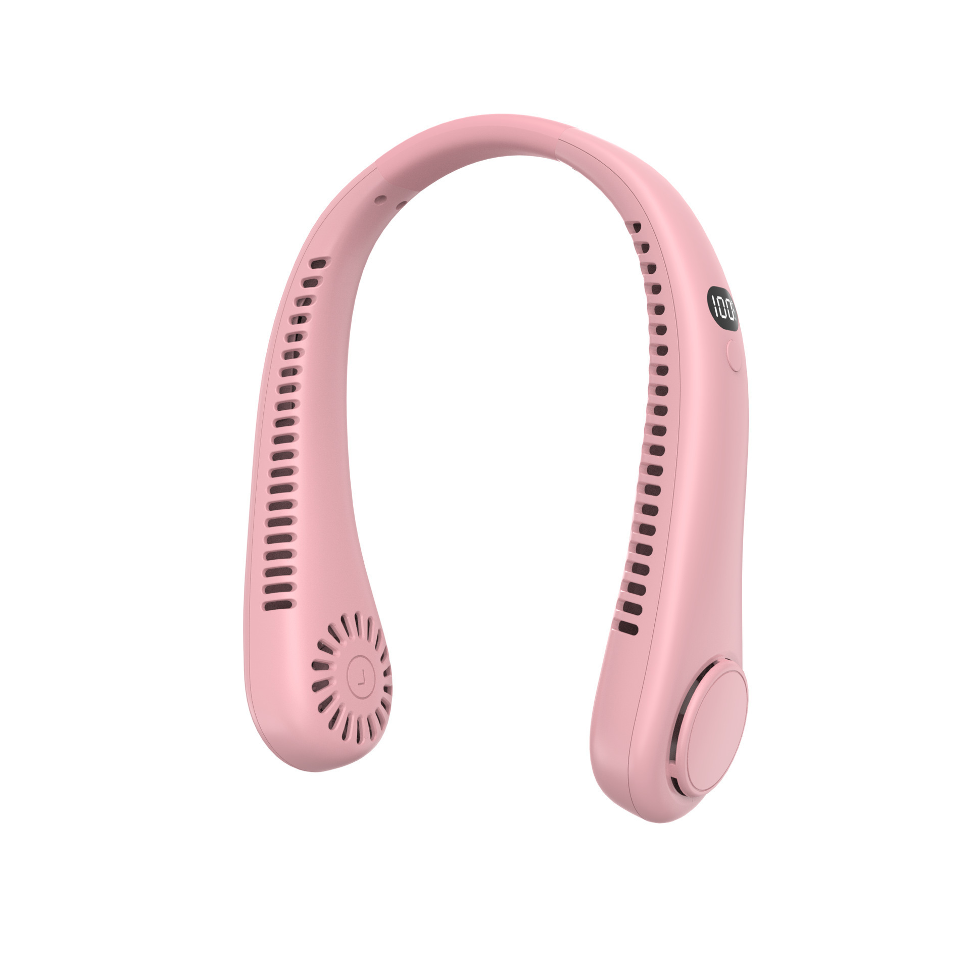 2026 Bladeless Neck Fan, USB Rechargeable, Long Battery Life, Lazy Person's Silent Portable Smart Fan with Digital Display