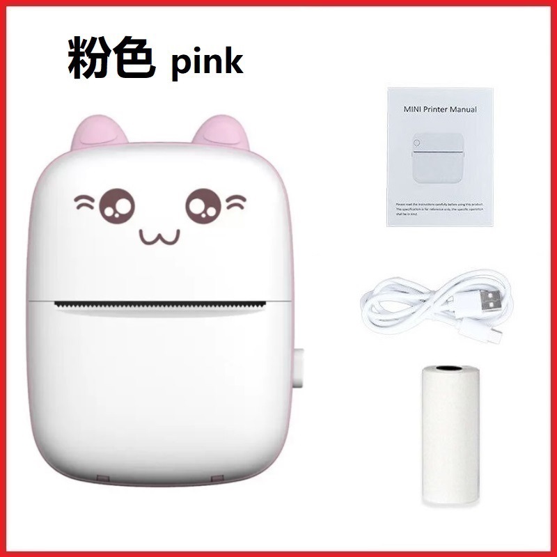 Factory wholesale cross-border portable mini printers, thermal Bluetooth, mobile phone, photo, small pocket, error printing