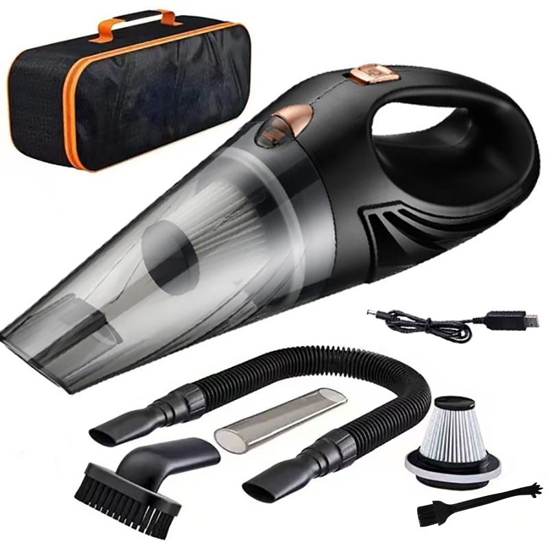 High-power handheld vacuum cleaner for car and home use, cordless, rechargeable, cross-border e-commerce.