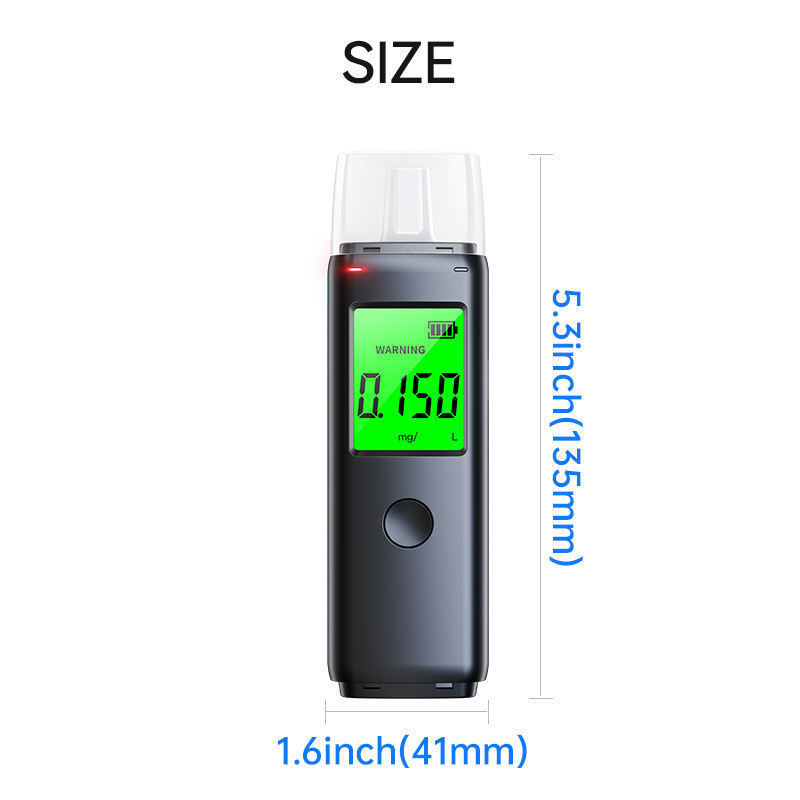 New high-definition display breathalyzer, dedicated alcohol tester, high-precision alcohol tester for home use.