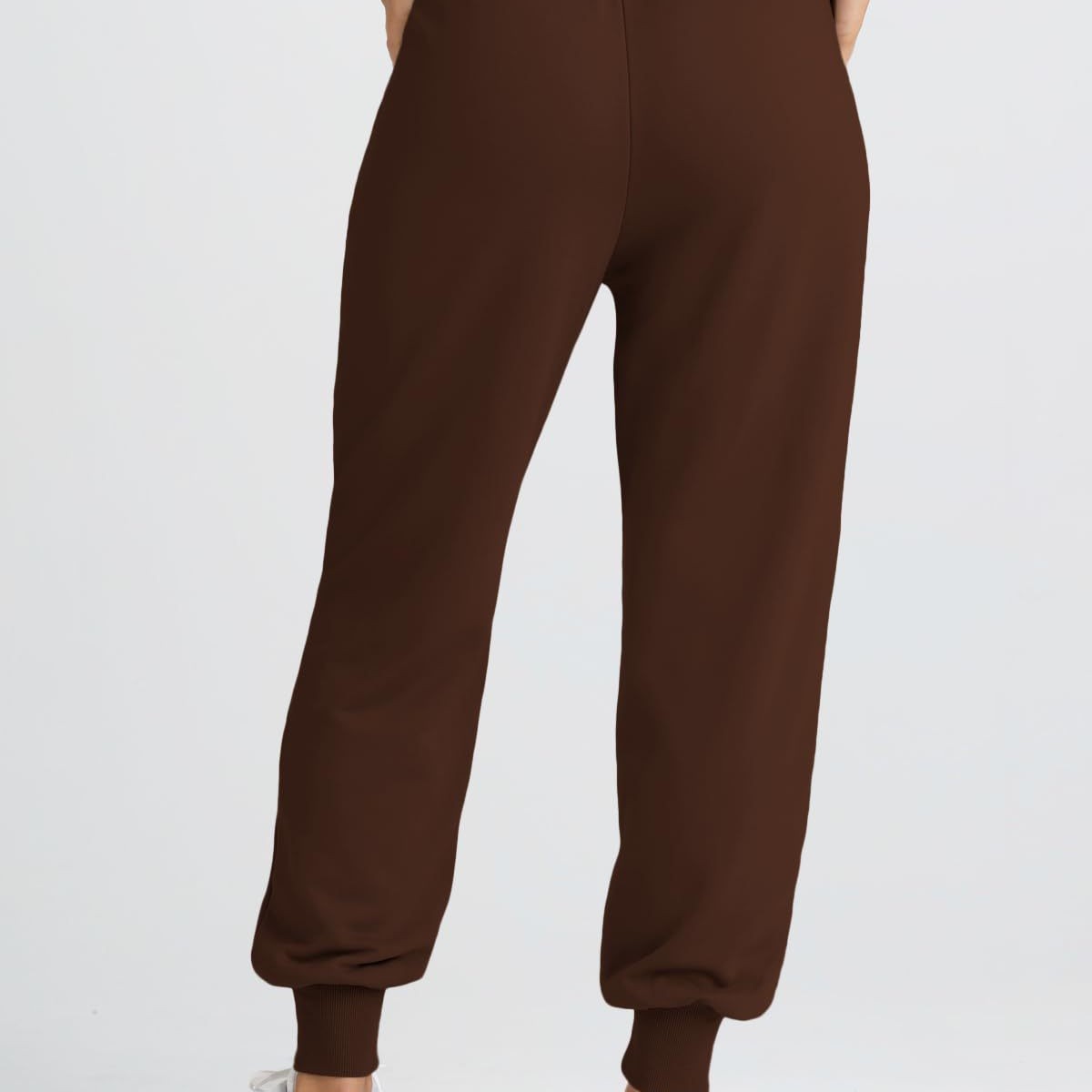 2025 Women's High-Waisted Loose Fit Sports Pants, Comfortable High-Waisted Jogging Pants, Casual Sweatshirt Pants with Pockets, Versatile