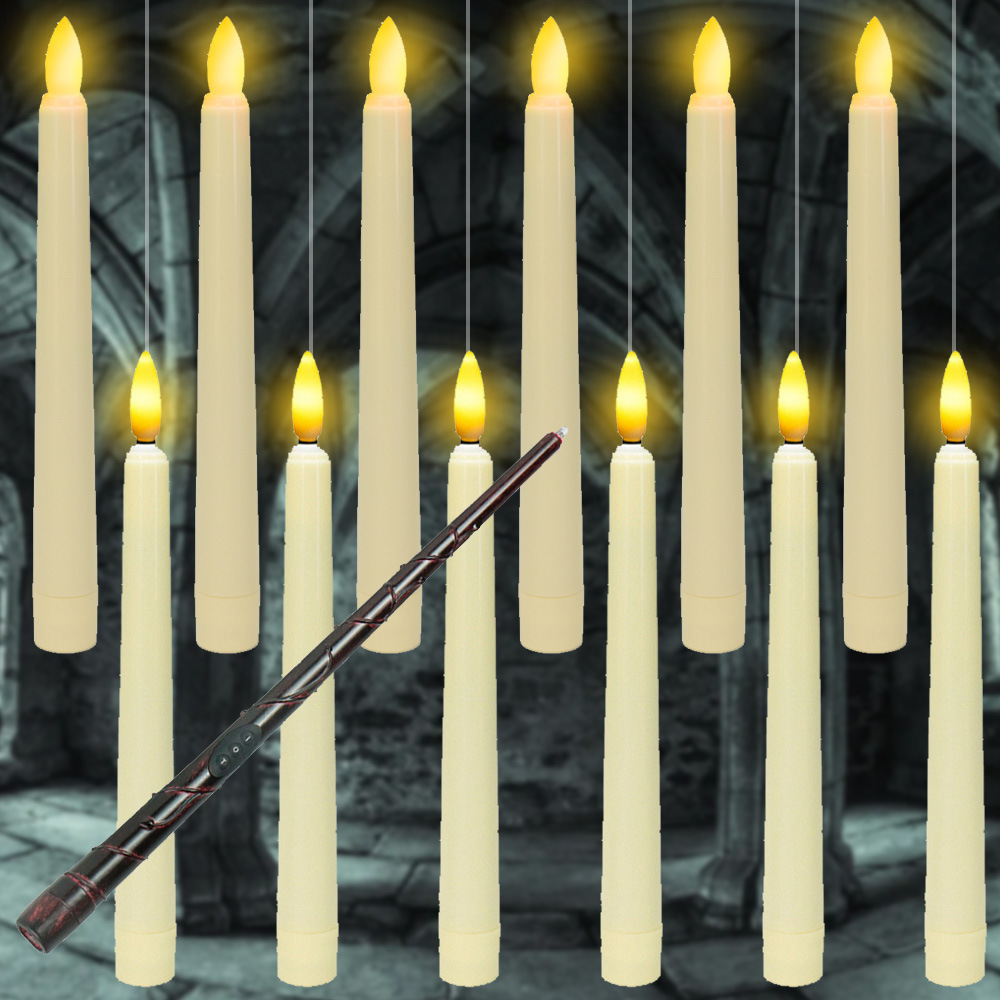 Amazon's best-selling Halloween floating candle light, Magic Wand, remote-controlled timed bullet head, long pole electronic candle