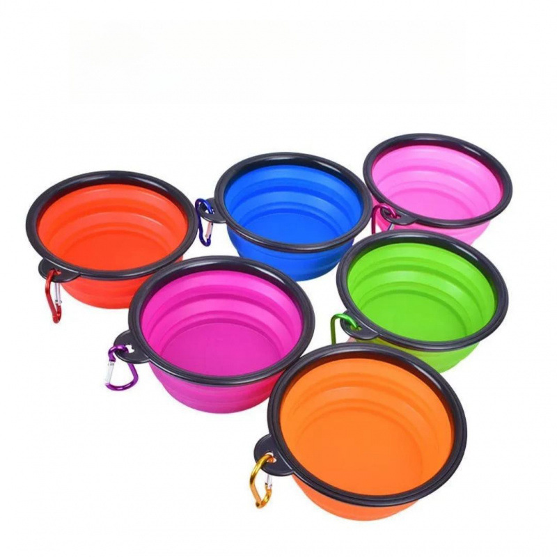 Pet folding bowl, water container bowl, travel and outdoor drinking bowl, portable dog bowl, outdoor drinking water, cat and dog food basin
