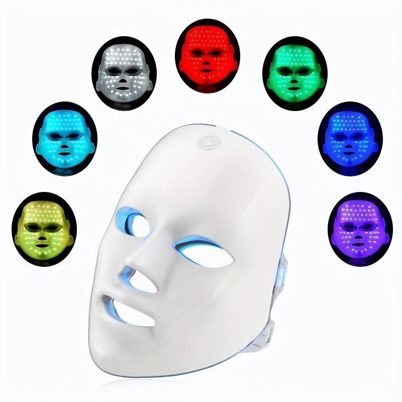 Cross-border best-selling home LED beauty mask, multi-wavelength spectral care infrared light facial device