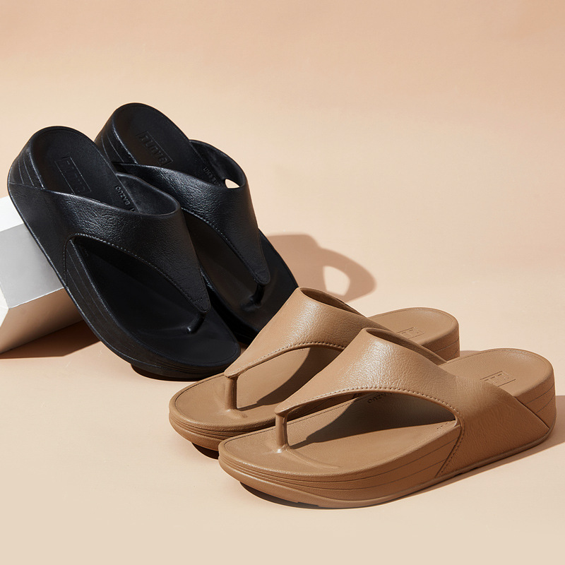 Women's flip-flops, summer outdoor wear, beach sandals, non-slip thong EVA slippers, wholesale.
