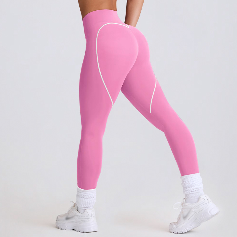Cross-border peach butt seamless tummy tight-fitting yoga pants, women's outerwear running exercise quick-drying fitness pants, three-inch shorts