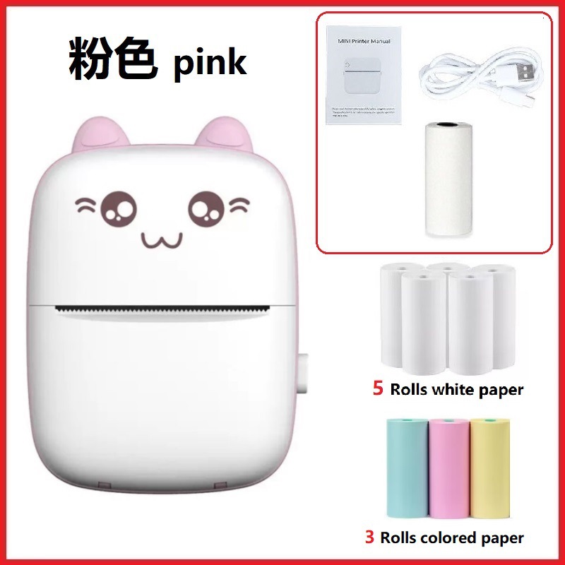 Cross-border C9 Mini Printer: Small, Portable, Pocket-sized, Error Printer, Thermal, Bluetooth, for Mobile Phones