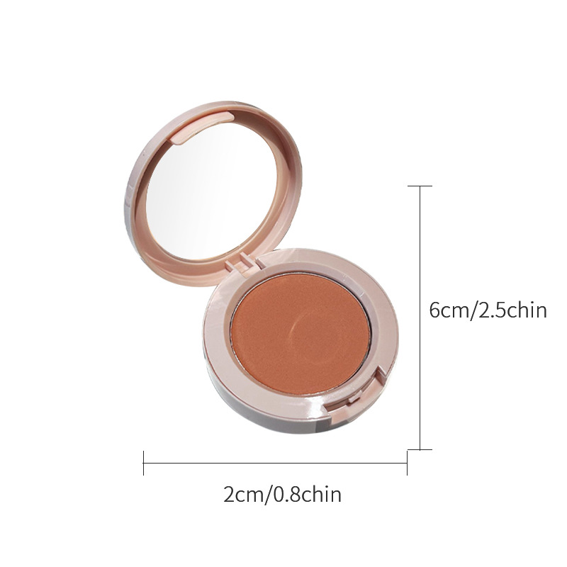 HERORANGE Low Saturation Rose Single Blush Palette, Matte, Non-Falling, Natural, Long-Lasting, and Smudge-Proof, for Women.