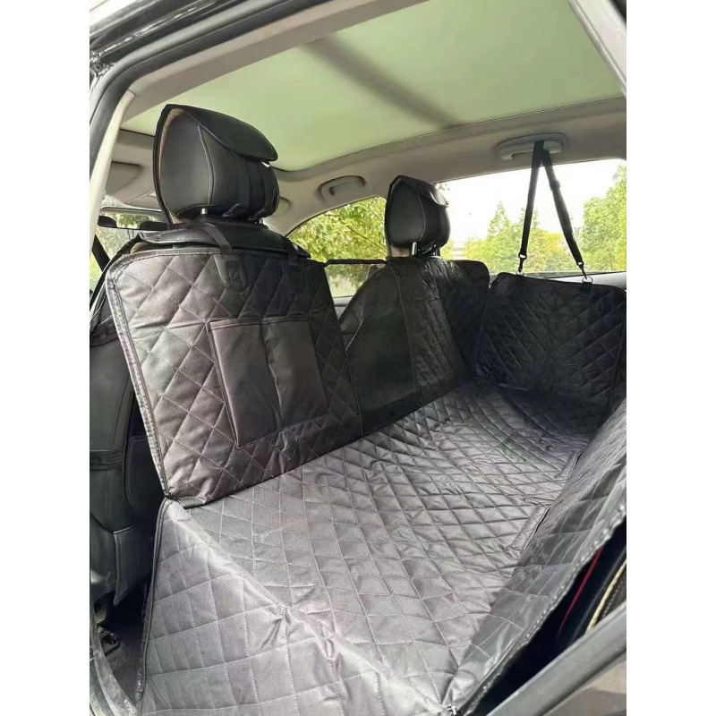 Thickened Oxford cloth pet seat cushion for rear seats, waterproof and stain-resistant, suitable for outdoor car and dog use. Wholesale.