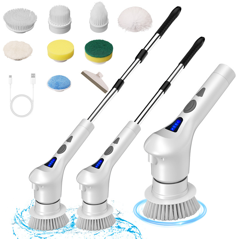 New cross-border electric cleaning brushes for home, kitchen, bathroom, and toilet - popular online cleaning brushes.