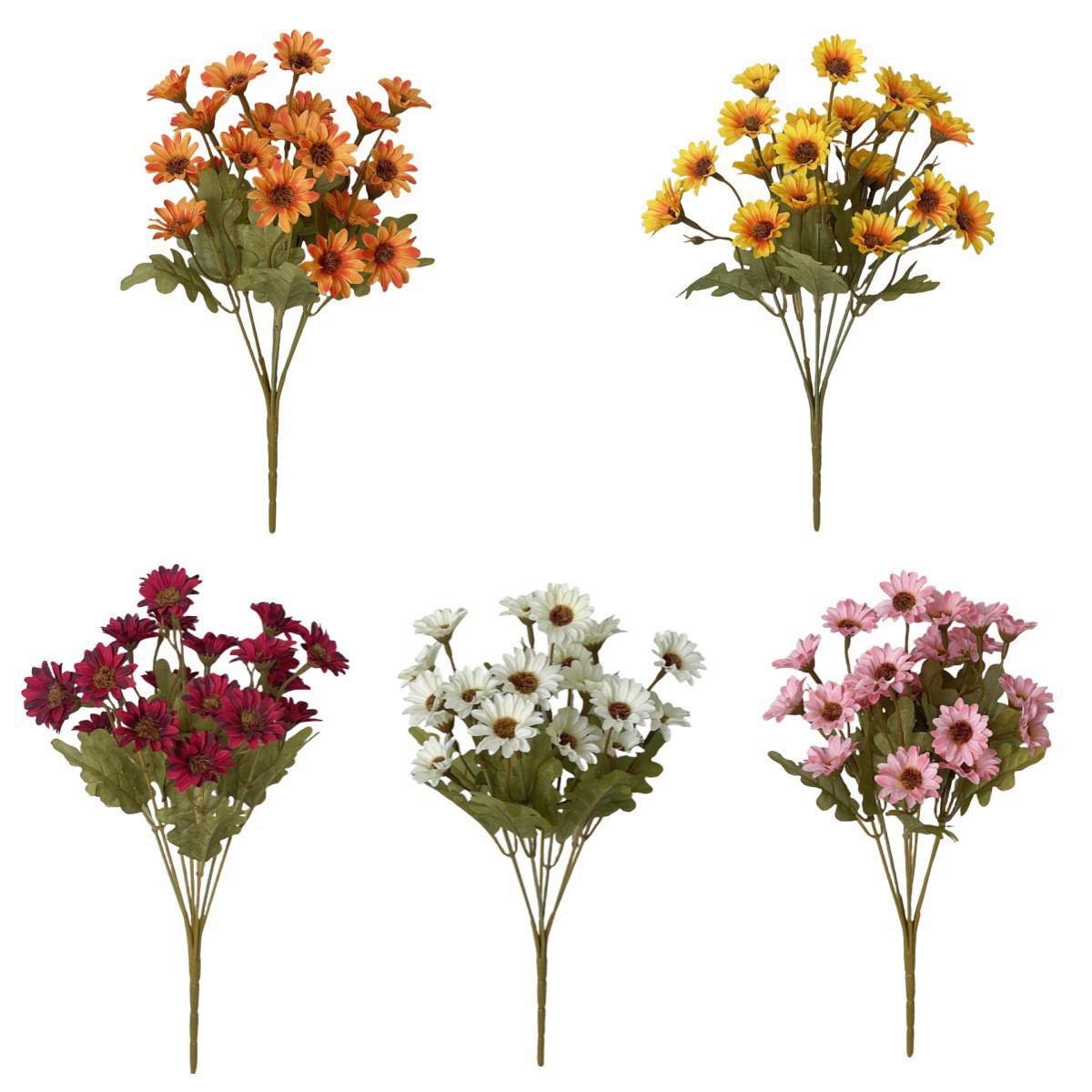 Autumn color simulation daisies, chamomile, rural home decoration, artificial flowers, wholesale of artificial flowers, wedding photography props