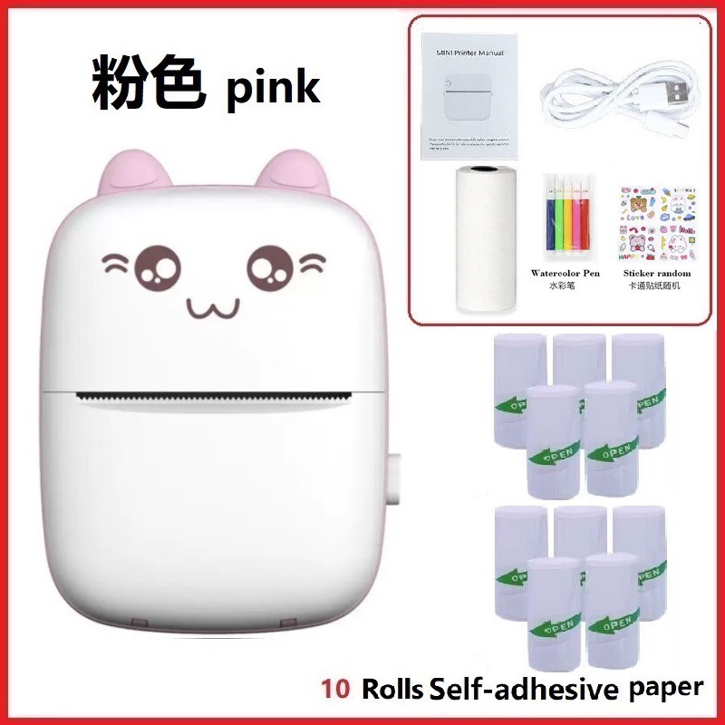 Factory direct supply of C9 mini printer, portable error correction printer, Bluetooth mobile phone