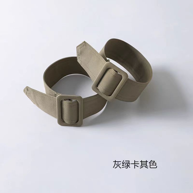 Windbreaker, sleeve strap, fabric buckle, wrist strap, cuff cuff, tie strap, coat tie, tie strap, accessory tie strap, women's decorative strap, khaki