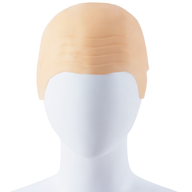 Cross-border Halloween COSplay Bald Monk Scalp Mask Masquerade Party with Realistic Rubber Props Performance