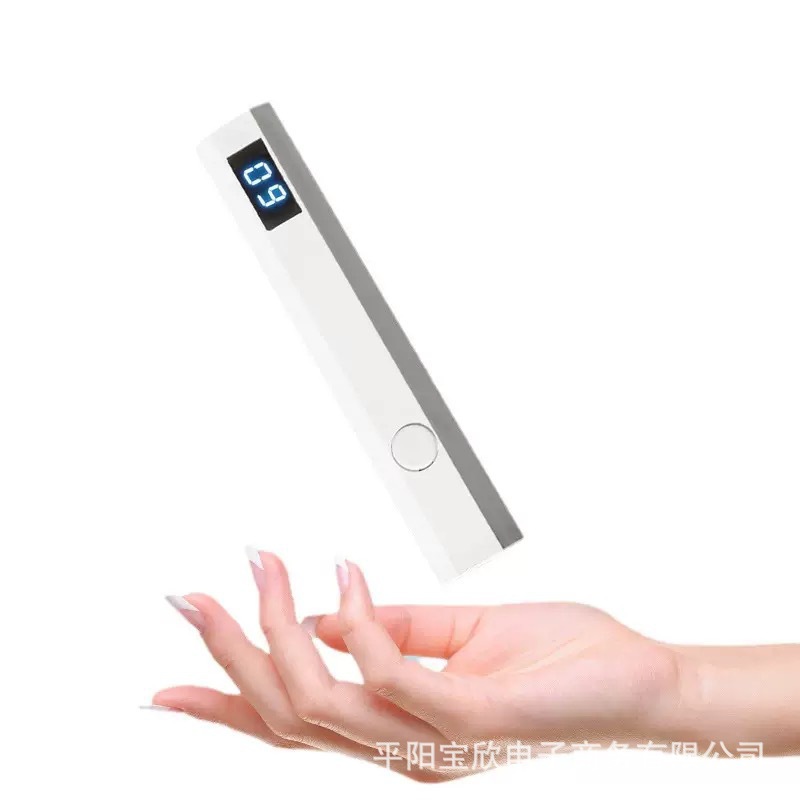 Cross-border nail lamp with rechargeable LCD display, portable handheld counterfeit money detector, mini quick-drying lamp.